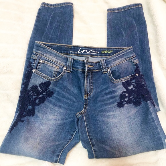 INC International denim jeans straight regular fit - Picture 1 of 10